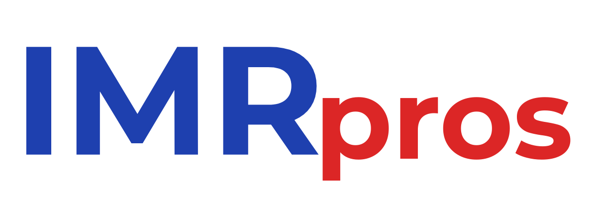 IMRpros horizontal logo with white background